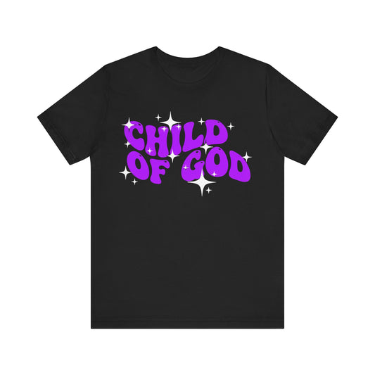 Child of God Retro Purple Faith T-Shirt