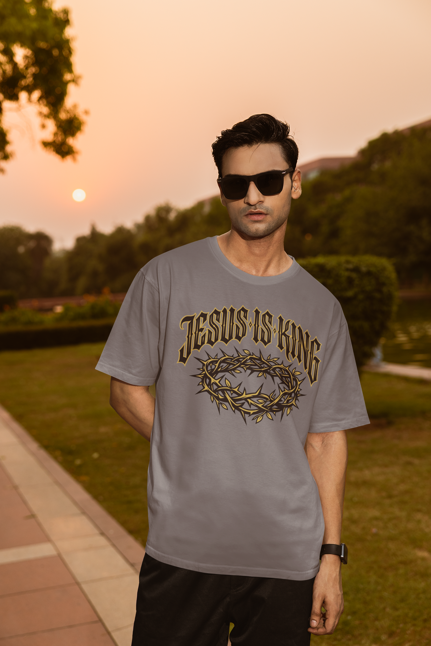Jesus Is King T-Shirt — Crown of Thorns Christian Tee
