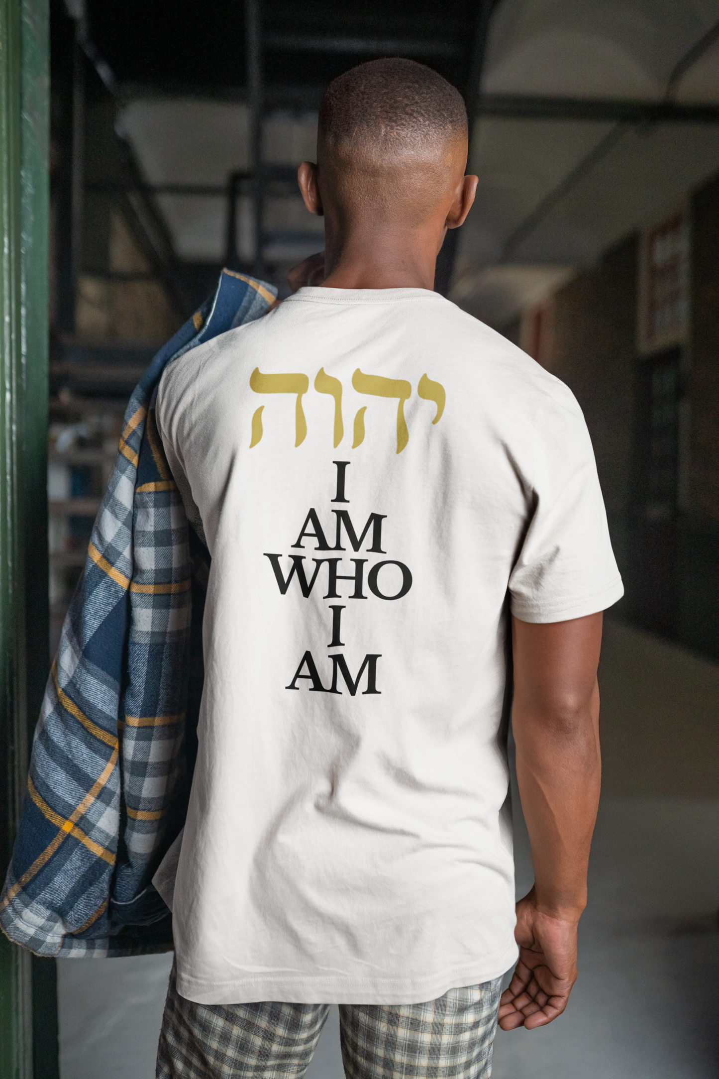 I Am Who I Am T-Shirt Gold Hebrew YHWH T-Shirt
