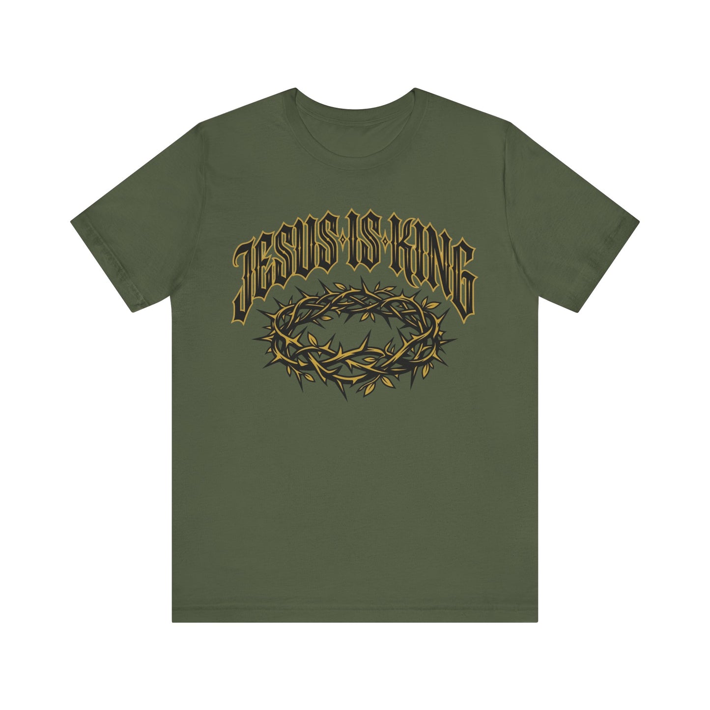 Jesus Is King T-Shirt — Crown of Thorns Christian Tee