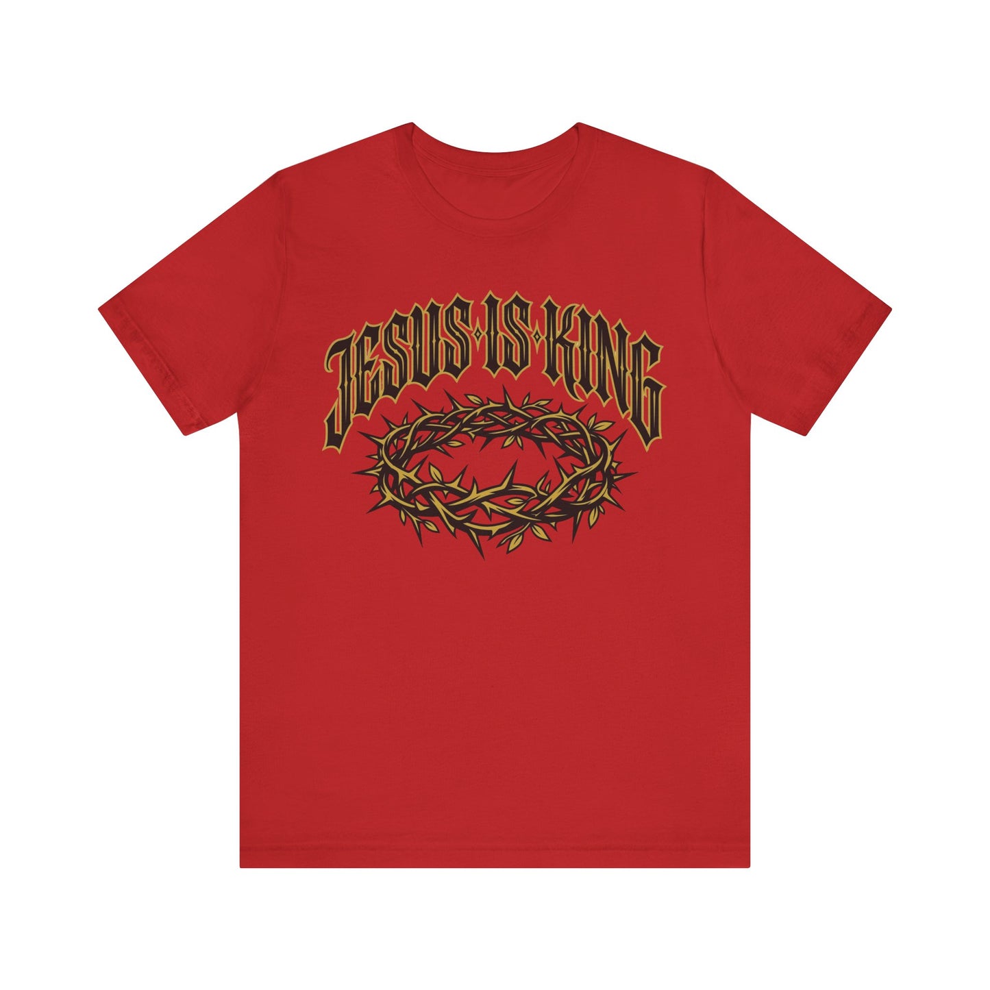 Jesus Is King T-Shirt — Crown of Thorns Christian Tee