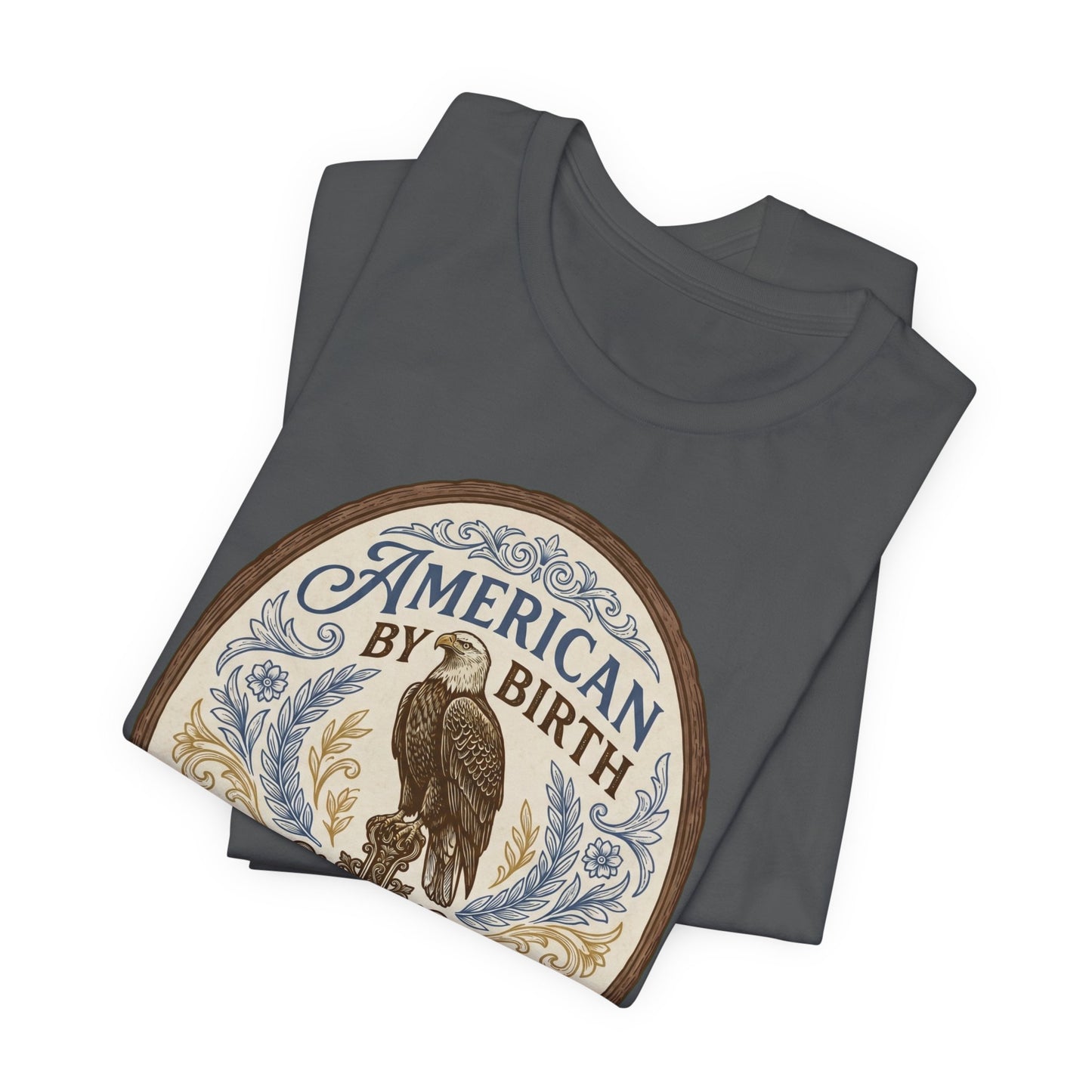 American by Birth, Christian by Faith Vintage Eagle T-Shirt