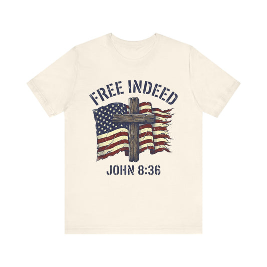Free Indeed Patriotic Short Sleeve Tee