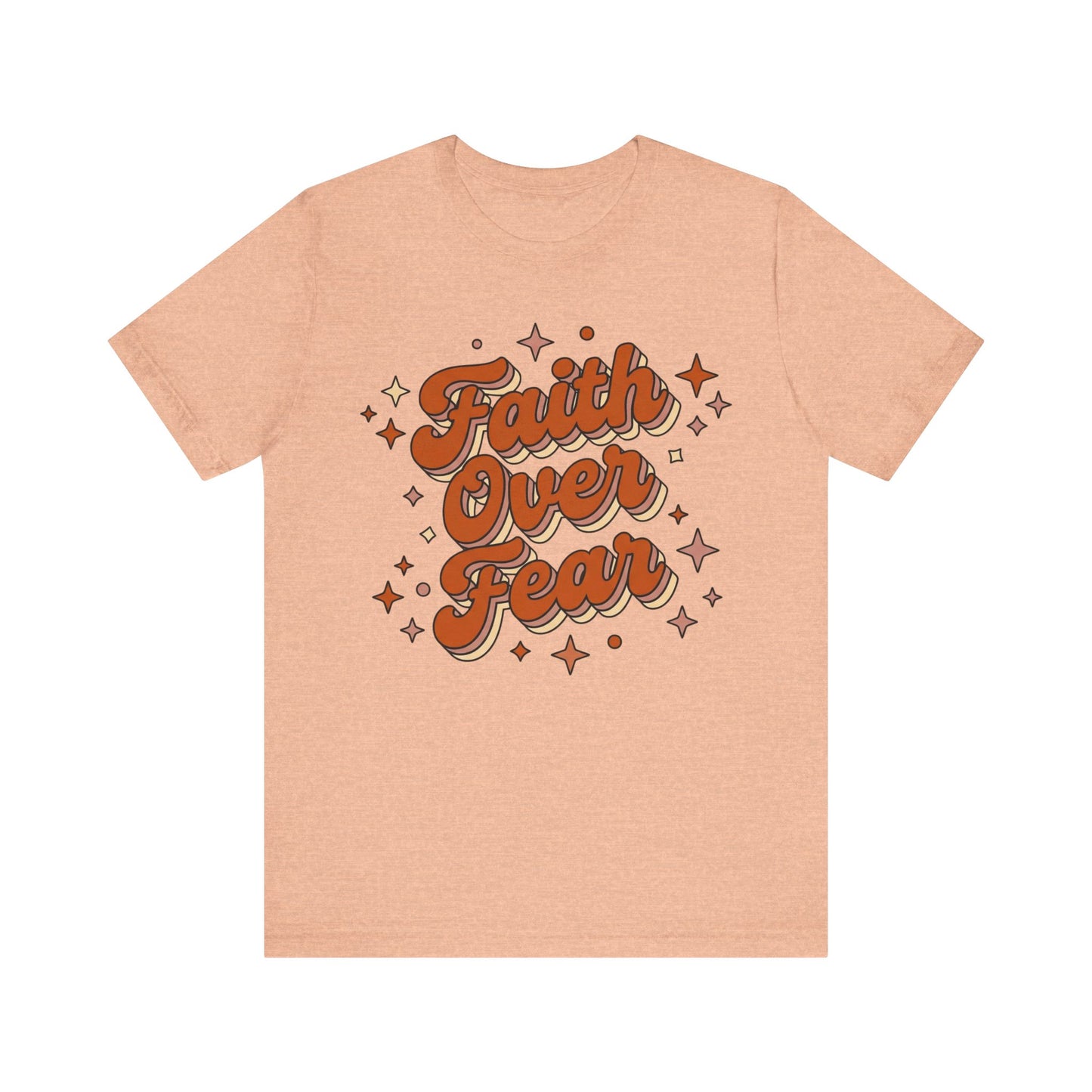 Faith Over Fear Retro T-Shirt