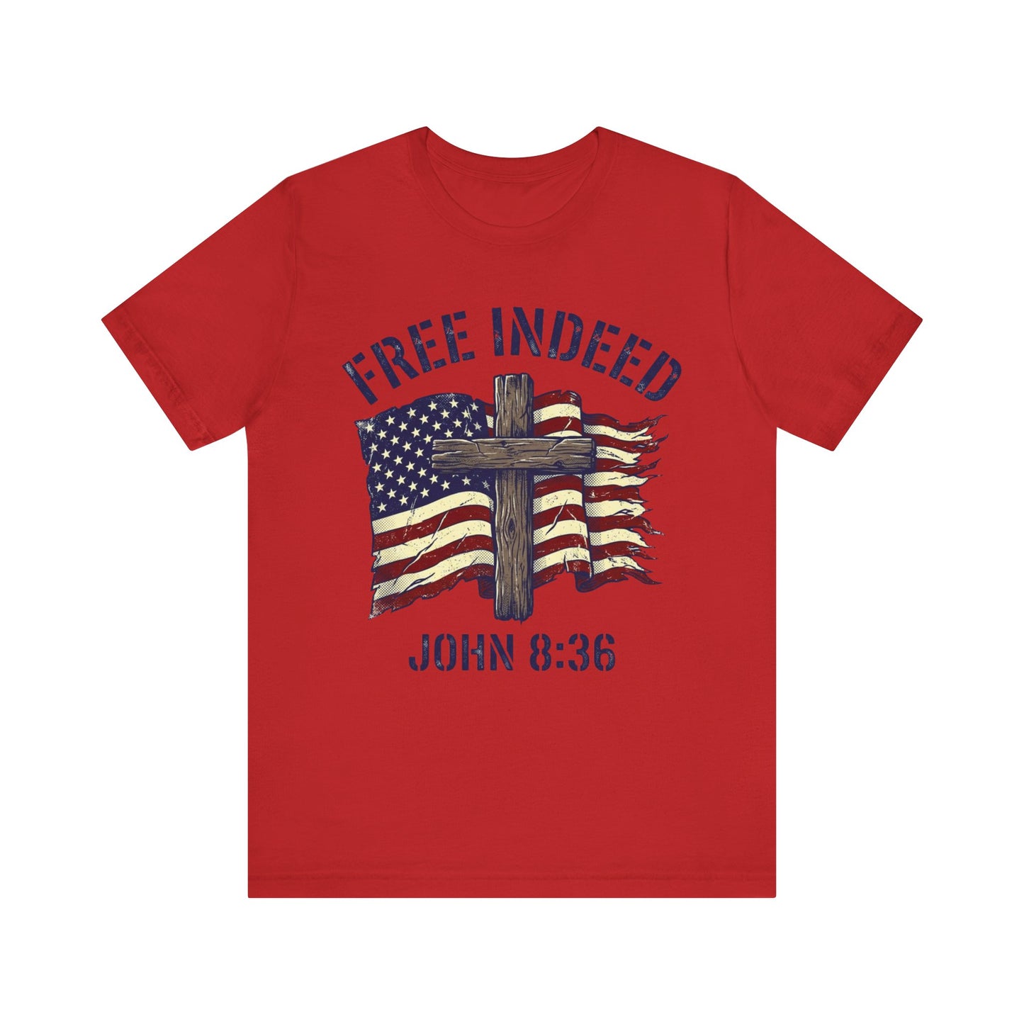 Free Indeed Patriotic Short Sleeve Tee