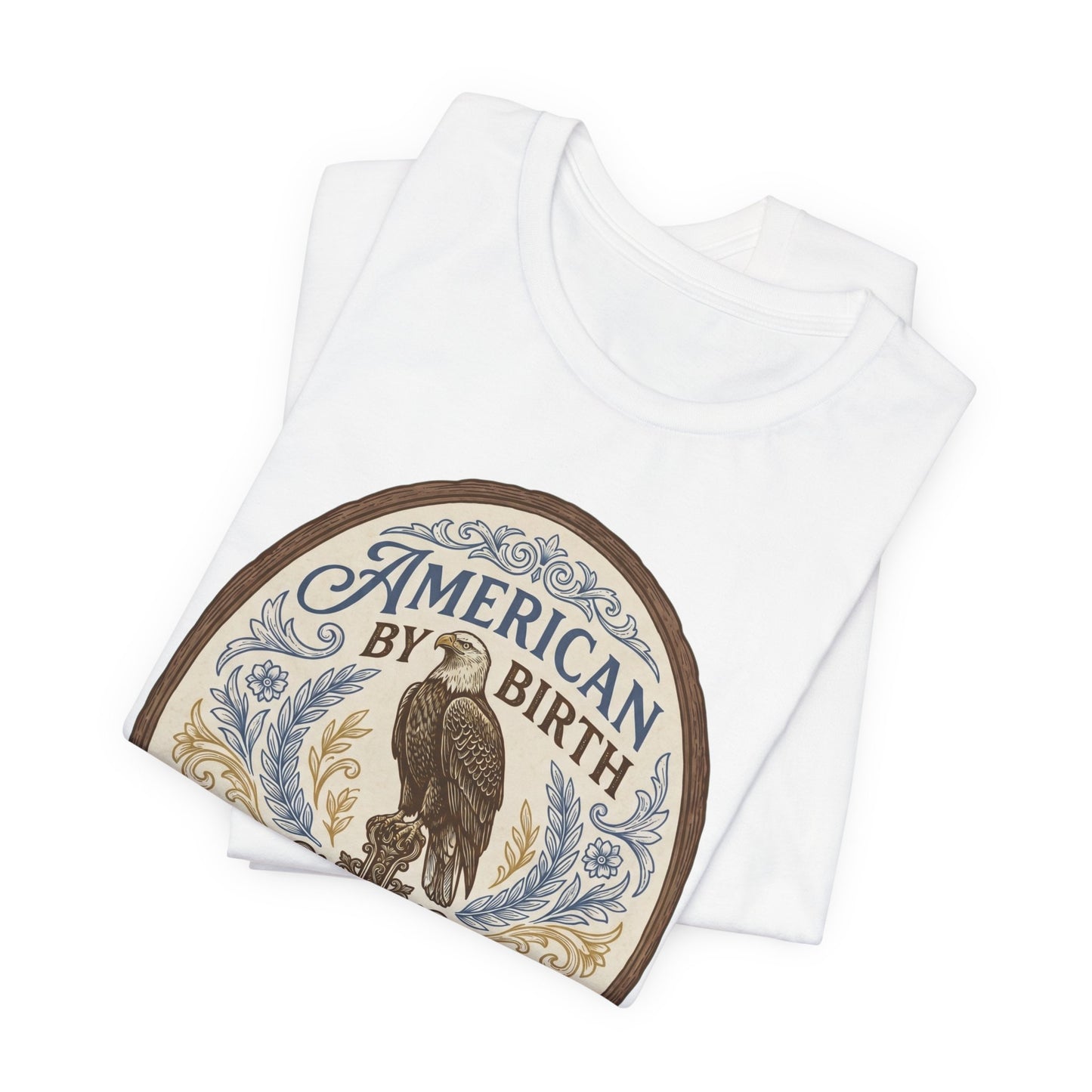 American by Birth, Christian by Faith Vintage Eagle T-Shirt