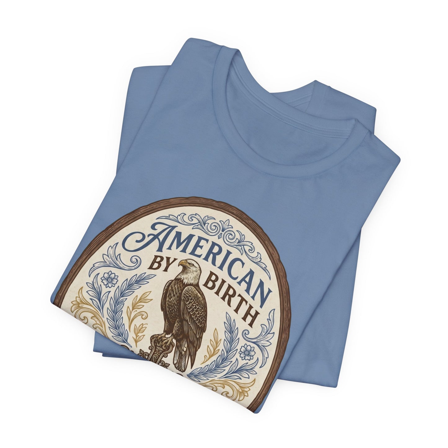 American by Birth, Christian by Faith Vintage Eagle T-Shirt