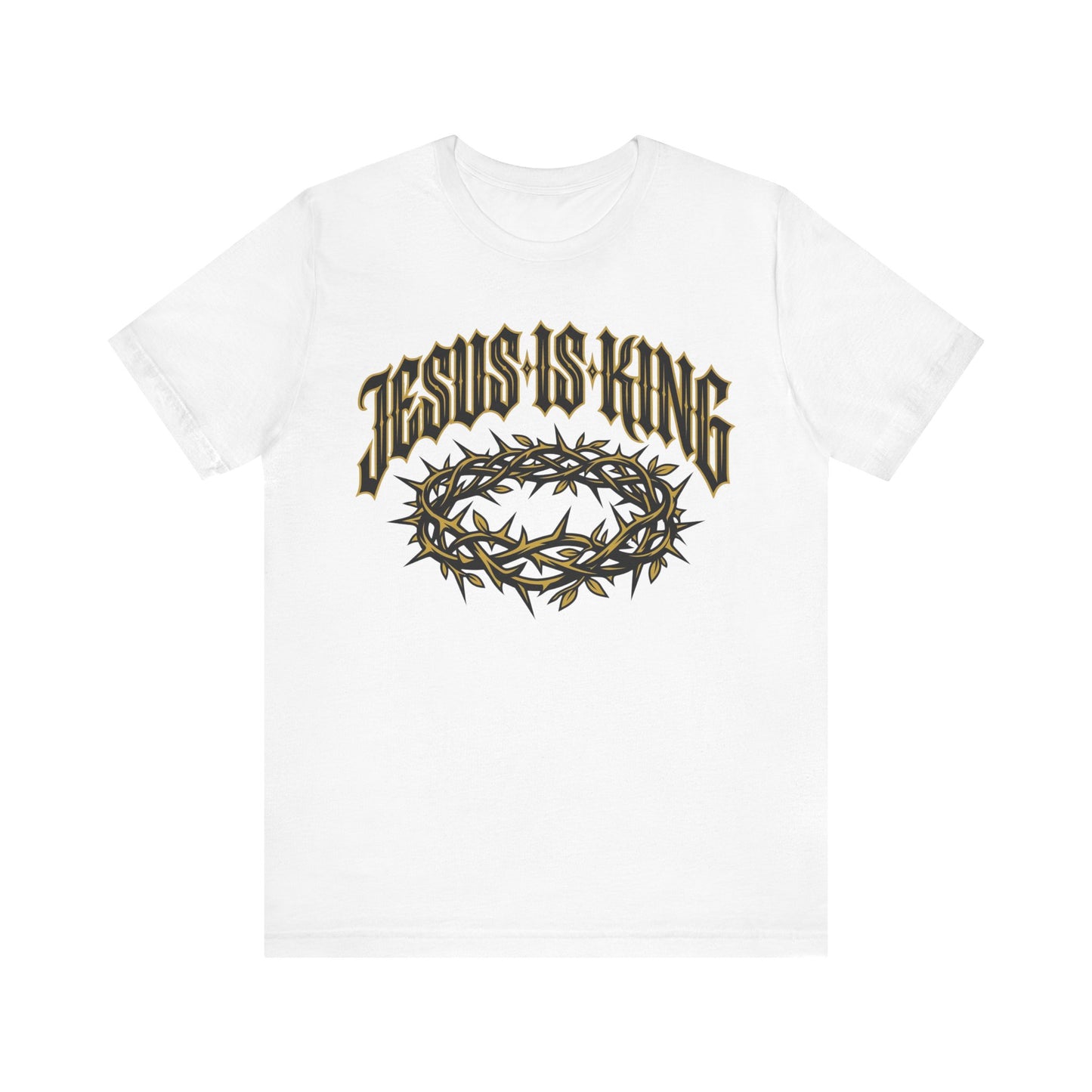 Jesus Is King T-Shirt — Crown of Thorns Christian Tee