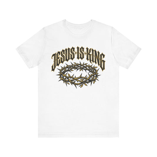 Jesus Is King T-Shirt — Crown of Thorns Christian Tee