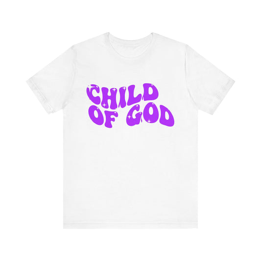Child of God Retro Purple Faith T-Shirt
