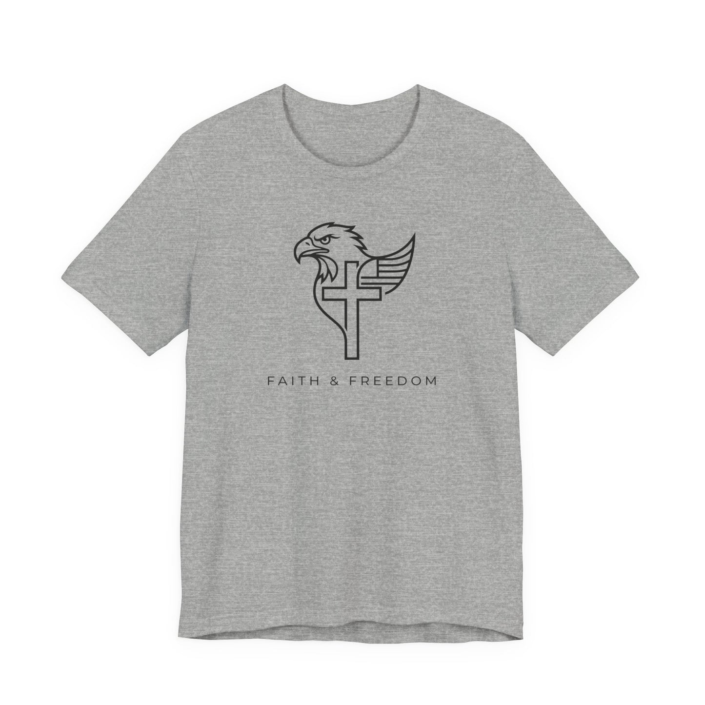 Faith & Freedom Eagle Cross - T Shirt