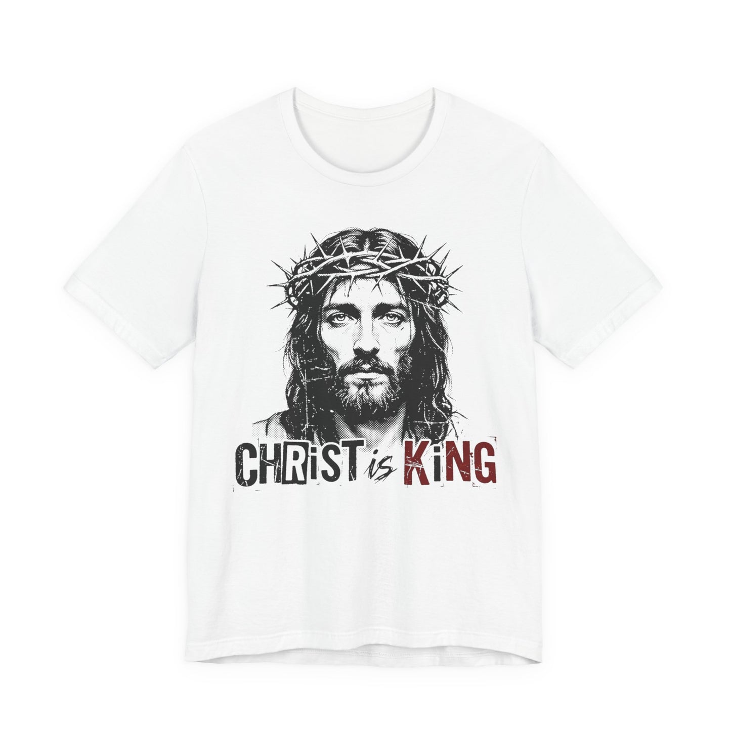 Christ Is King Jesus Portrait - T Shirt