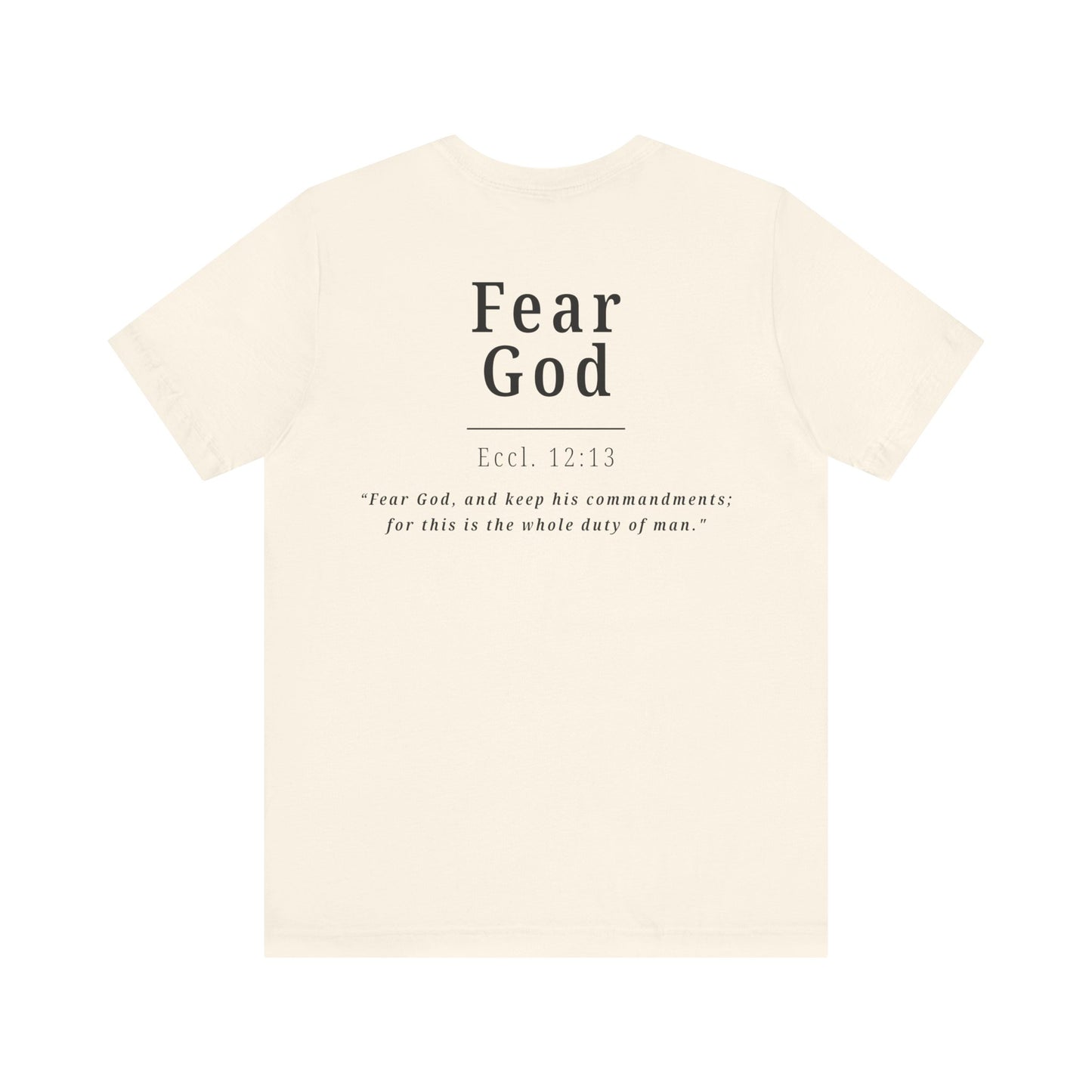 Fear God T-Shirt — Christian Faith Tee with Eccl. 12:13 Scripture