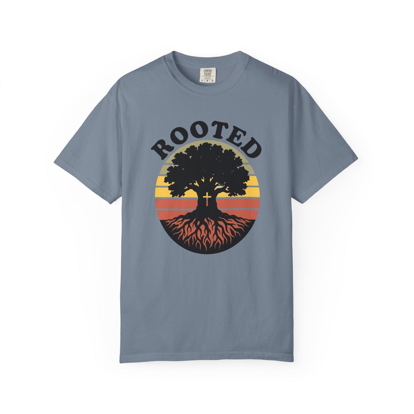 Rooted Tree Retro Sunset T-Shirt