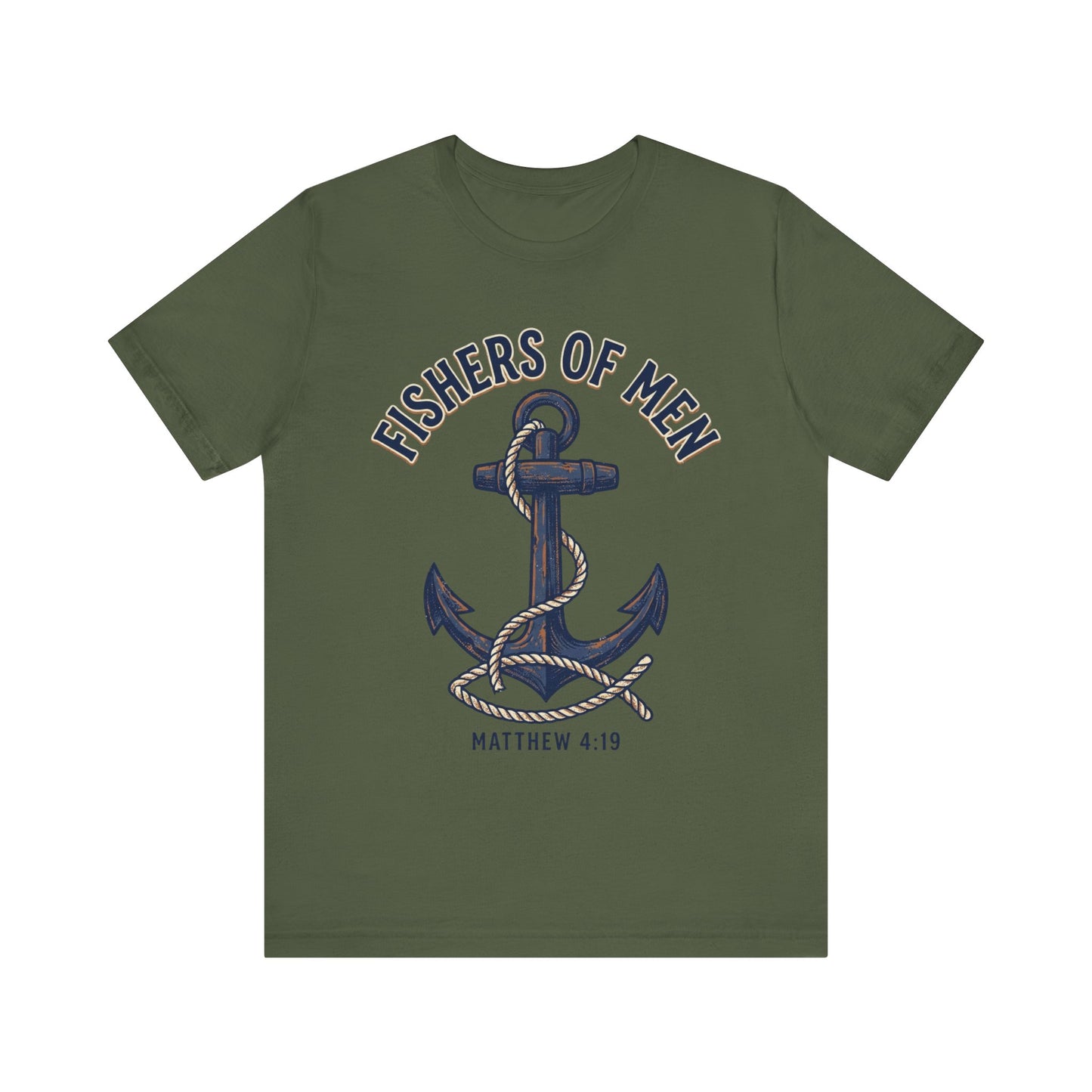 Fishers of Men Nautical Anchor Matthew 4:19 T‑Shirt