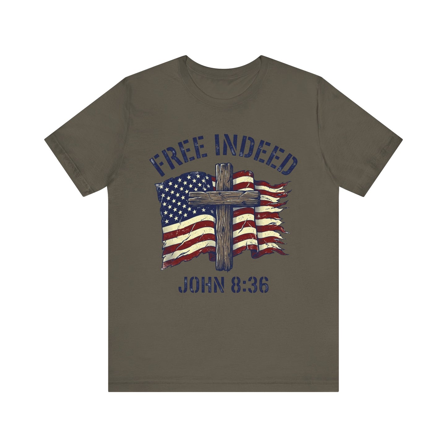 Free Indeed Patriotic Short Sleeve Tee