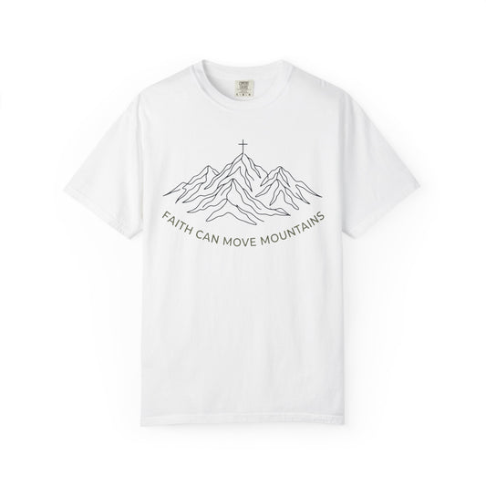 Faith Can Move Mountains Matthew 17:20 T-Shirt