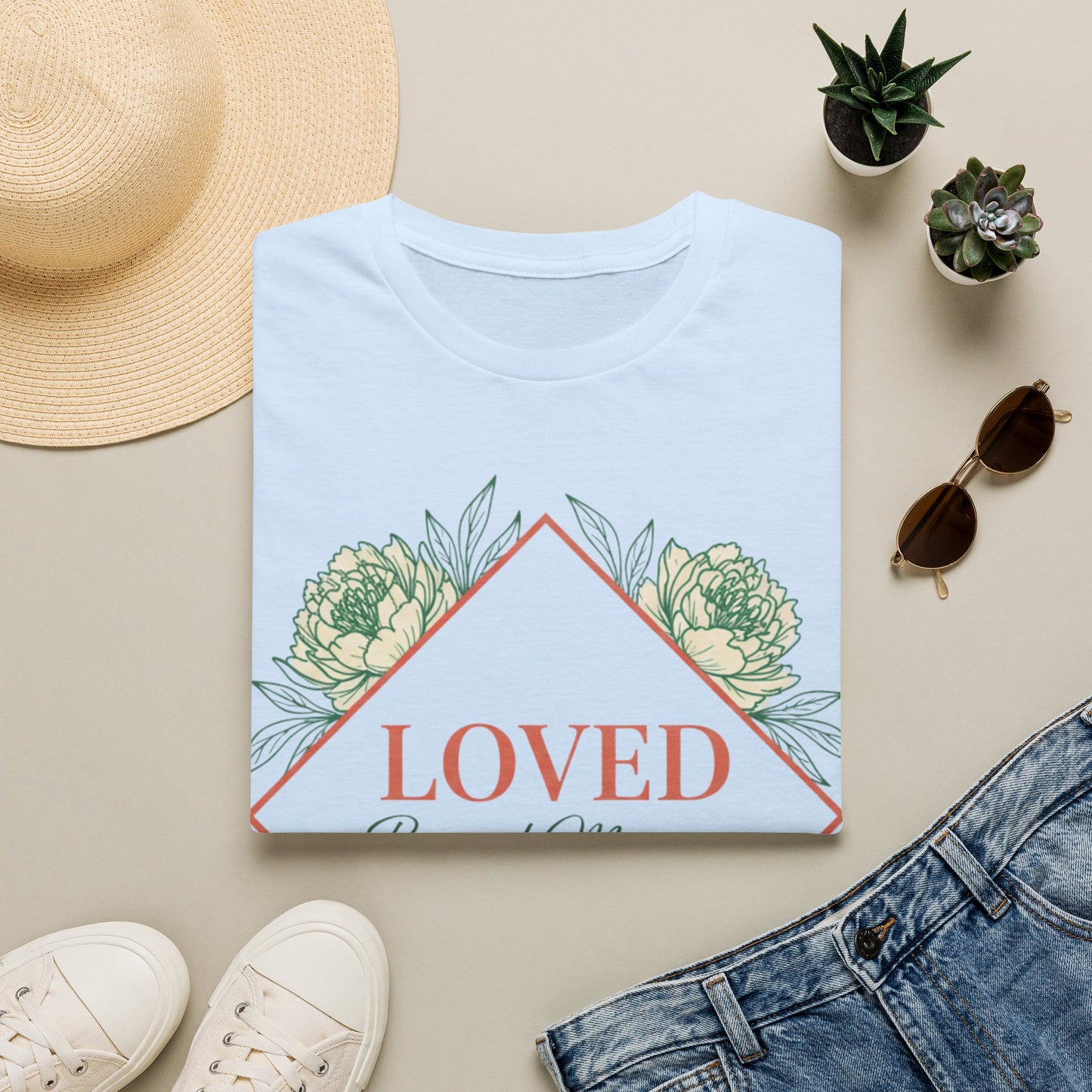 Loved Beyond Measure Floral T‑Shirt