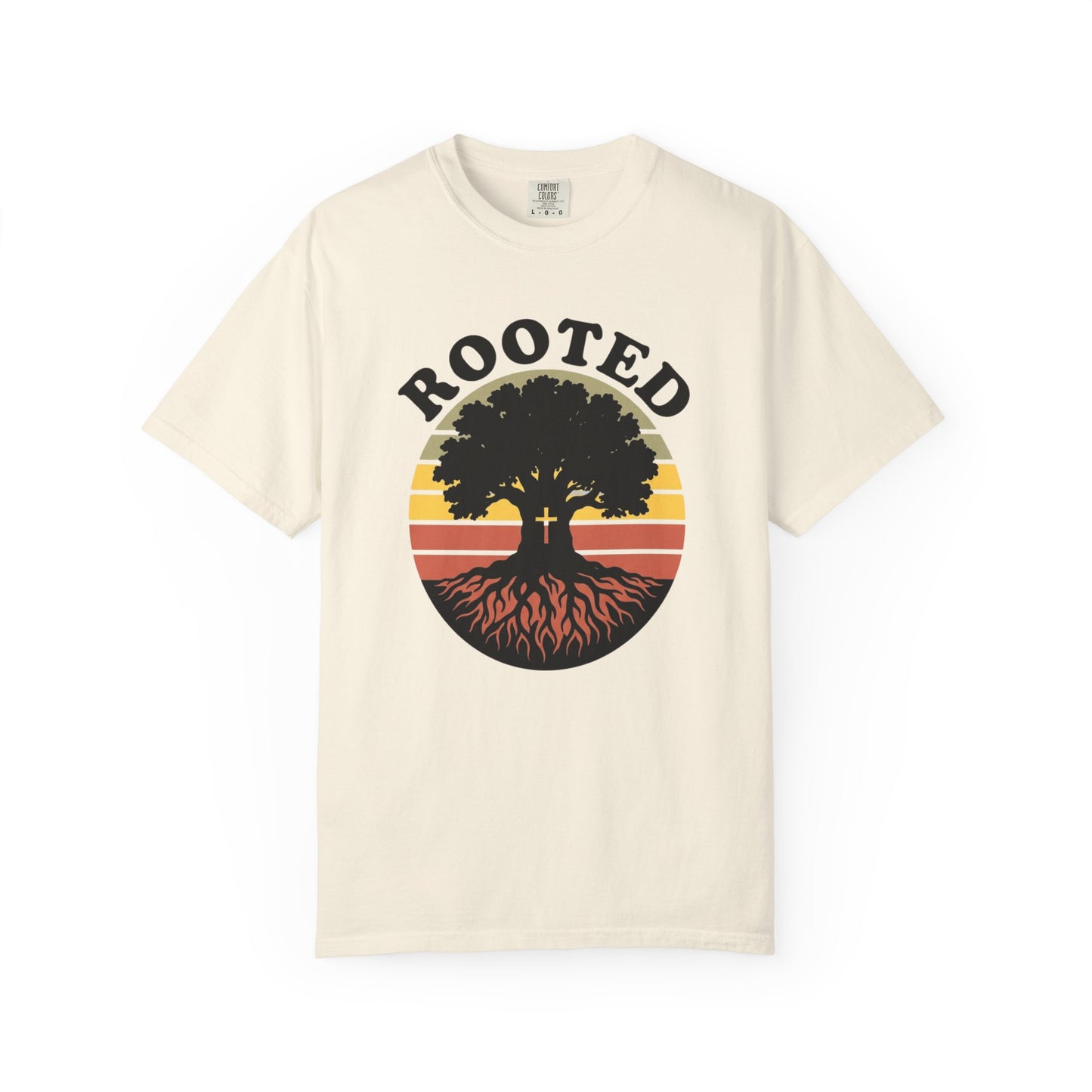 Rooted Tree Retro Sunset T-Shirt