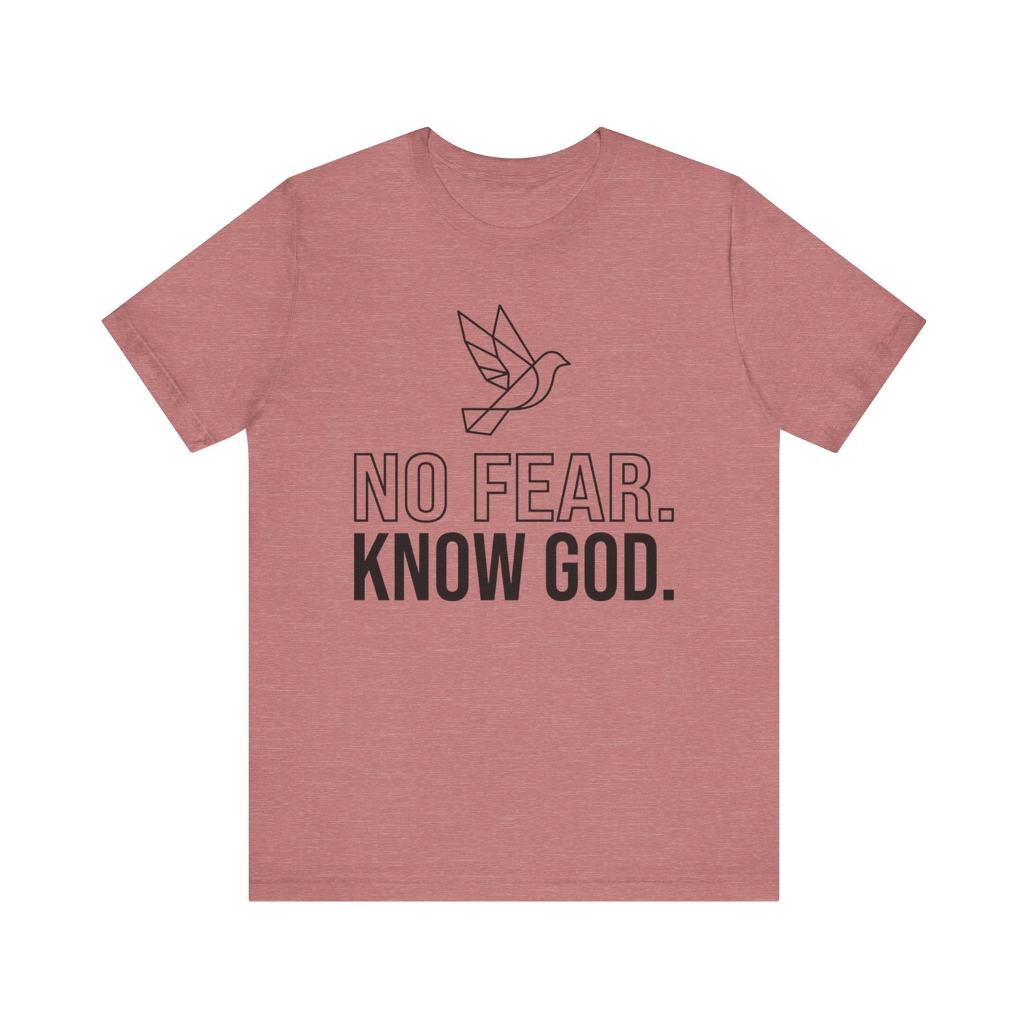 No Fear. Know God. Dove T- Shirt