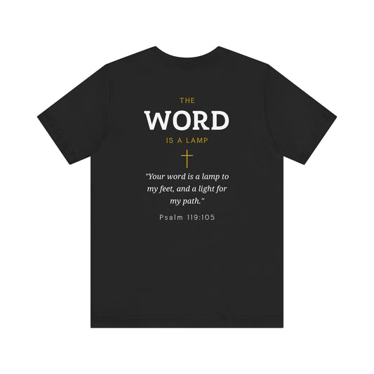 The Word Is A Lamp T-Shirt — Christian Faith Tee with Psalm 119:105 Scripture