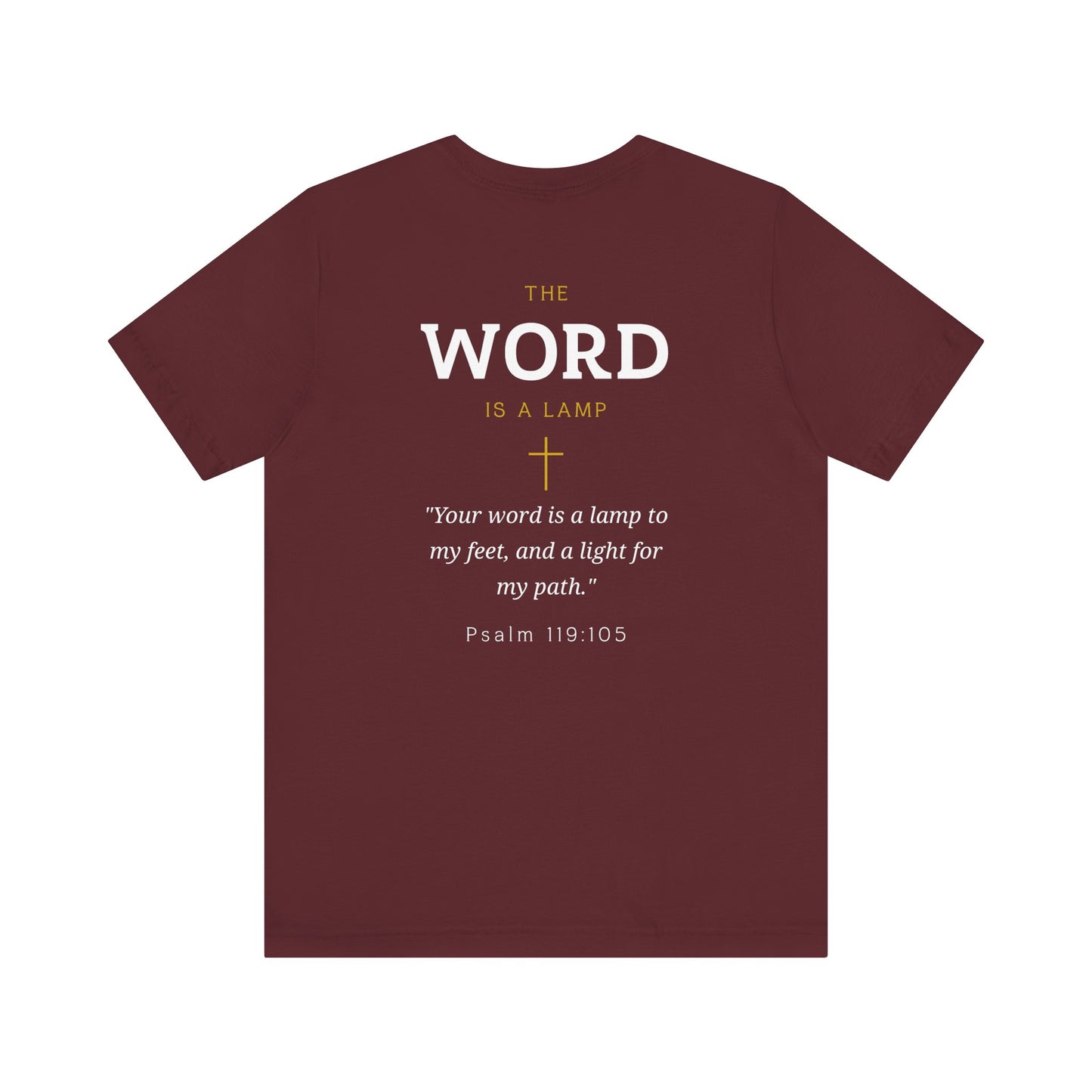 The Word Is A Lamp T-Shirt — Christian Faith Tee with Psalm 119:105 Scripture