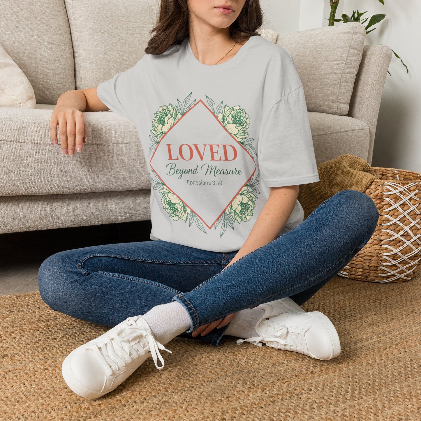 Loved Beyond Measure Floral T‑Shirt