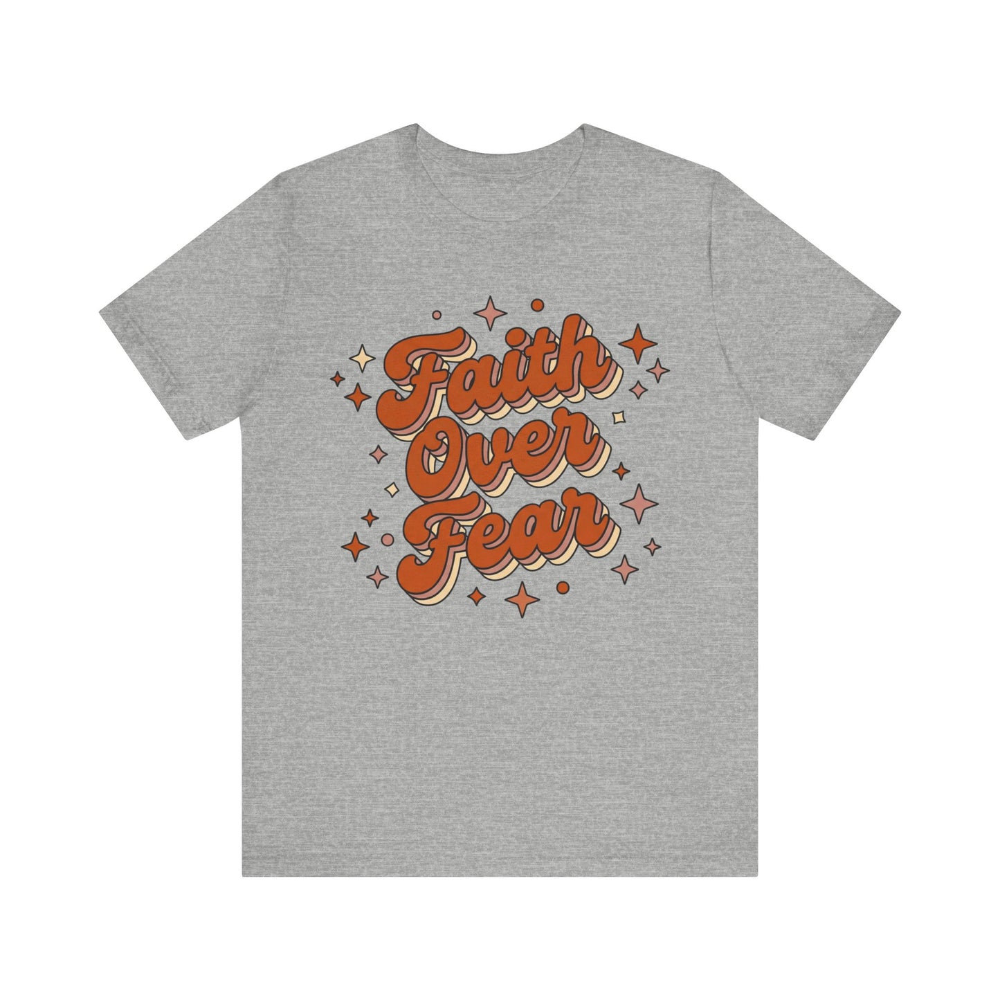 Faith Over Fear Retro T-Shirt