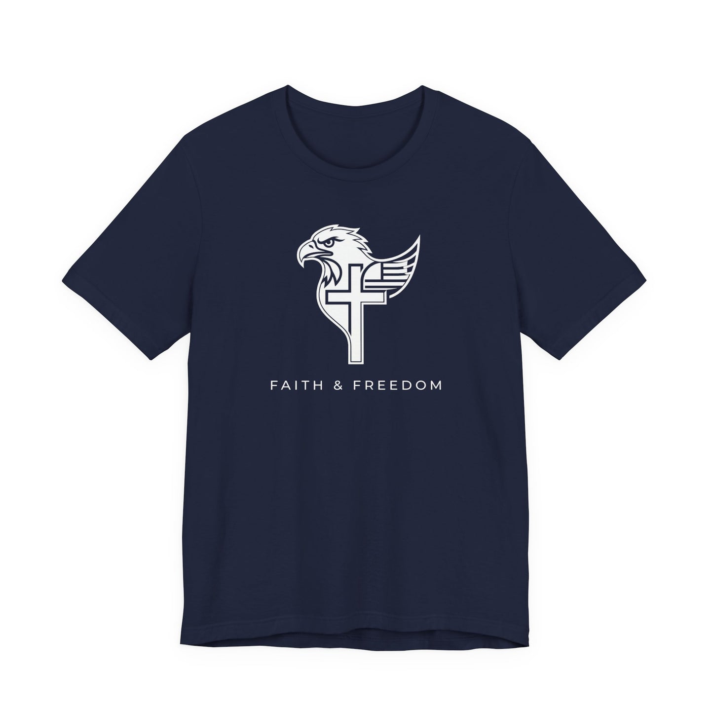 Faith & Freedom Eagle Cross - T Shirt