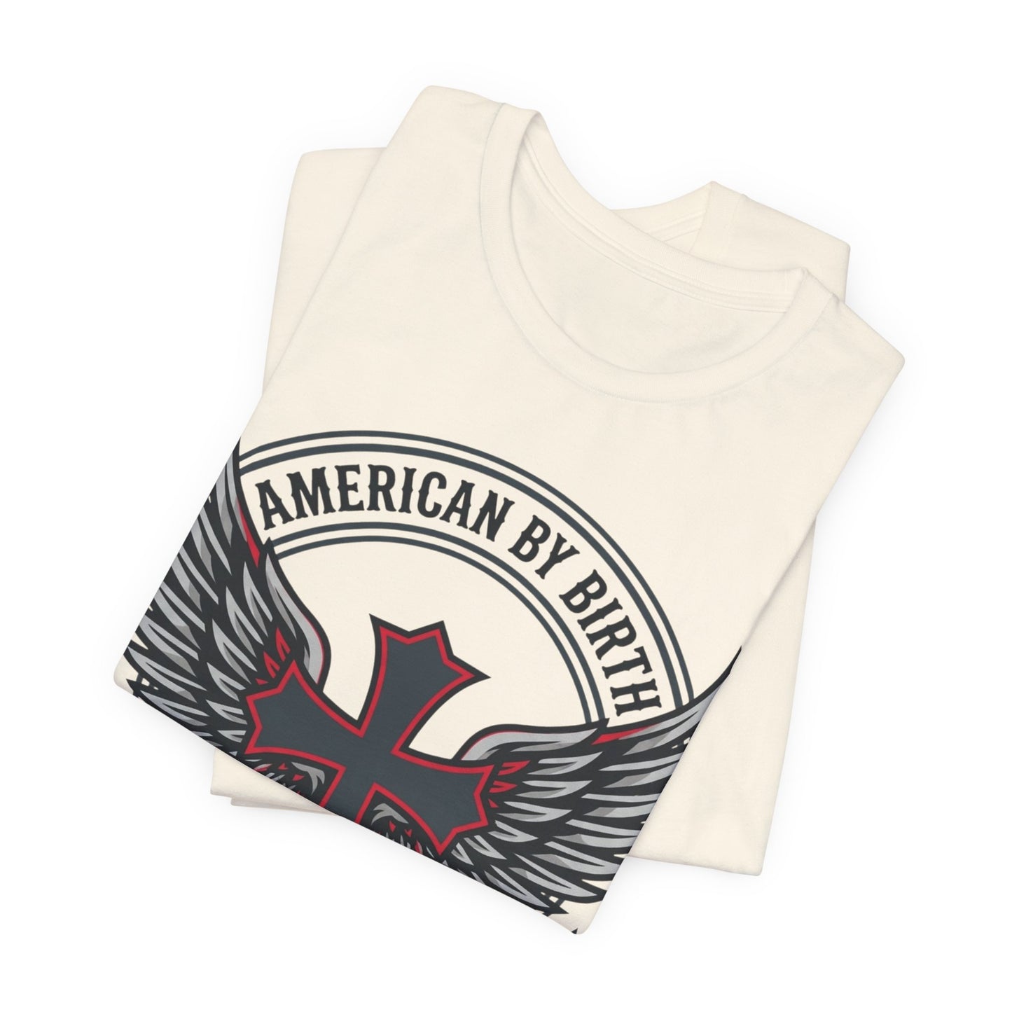 Christian by Faith American Flag Cross T-Shirt