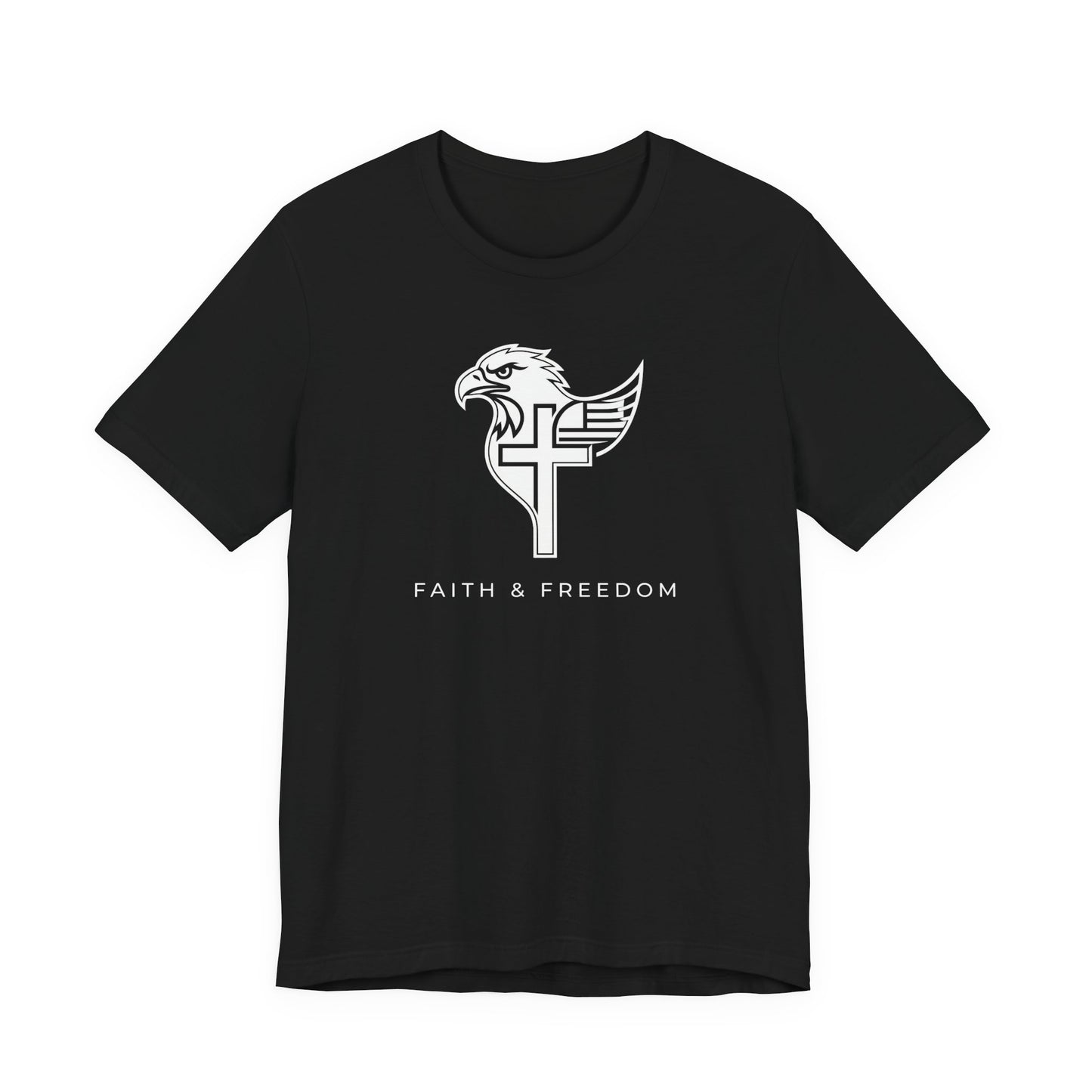 Faith & Freedom Eagle Cross - T Shirt