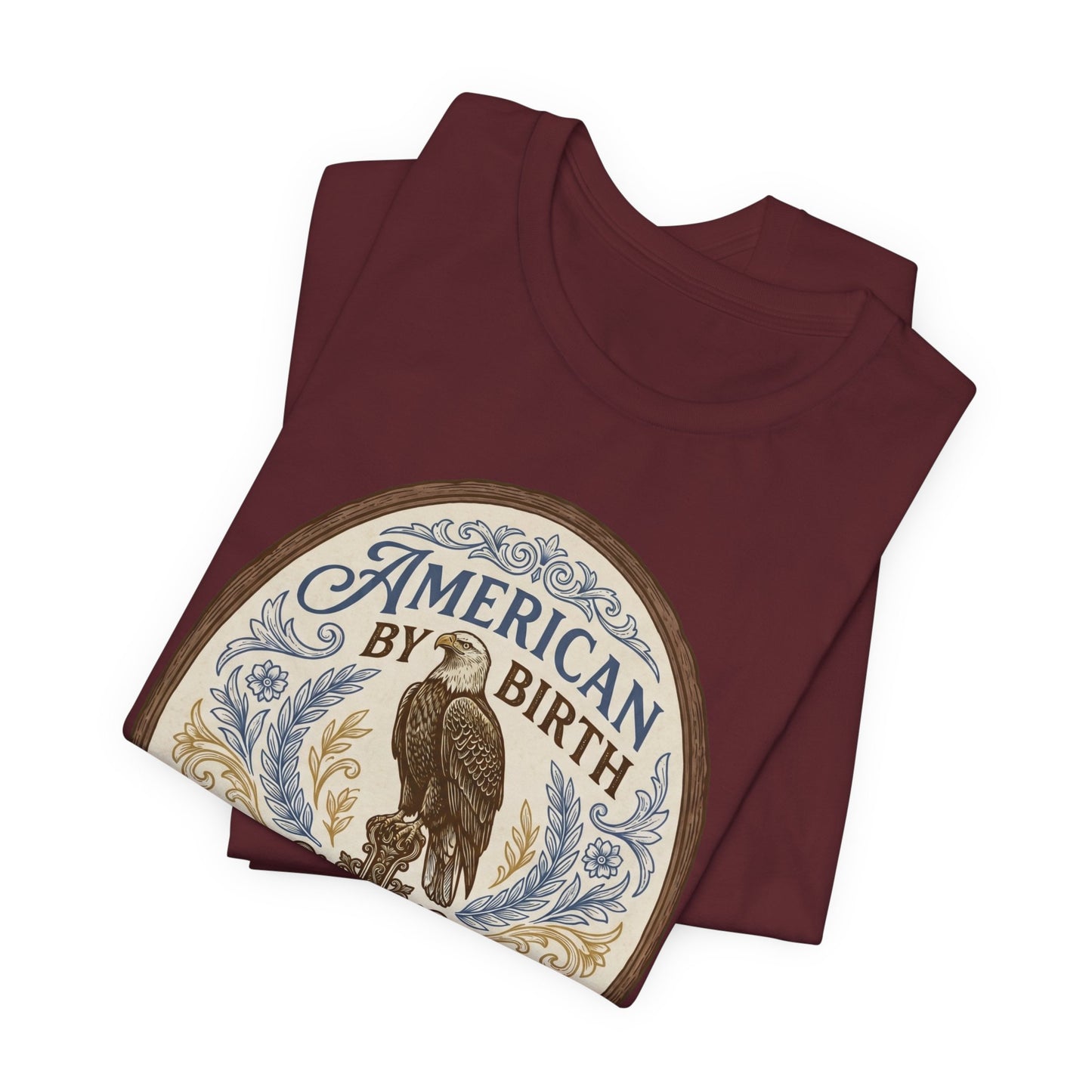 American by Birth, Christian by Faith Vintage Eagle T-Shirt