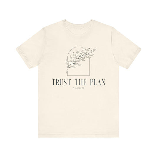 Trust The Plan Proverbs 3:5 Minimal Botanical T‑Shirt