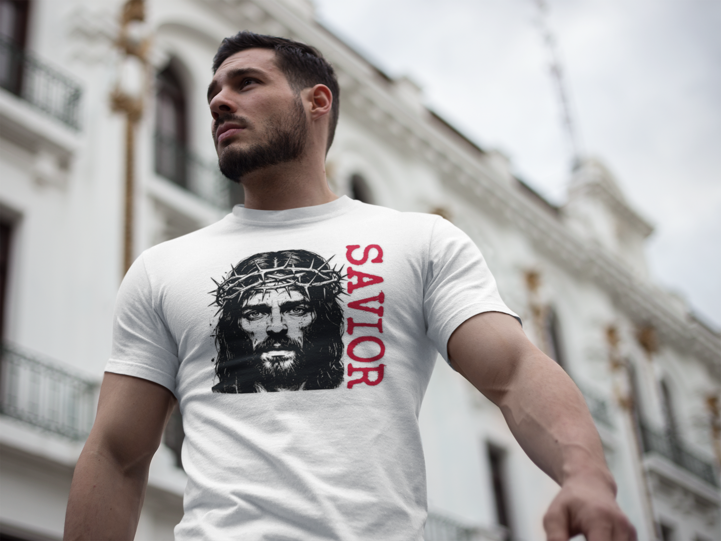 Savior Jesus Portrait - T Shirt