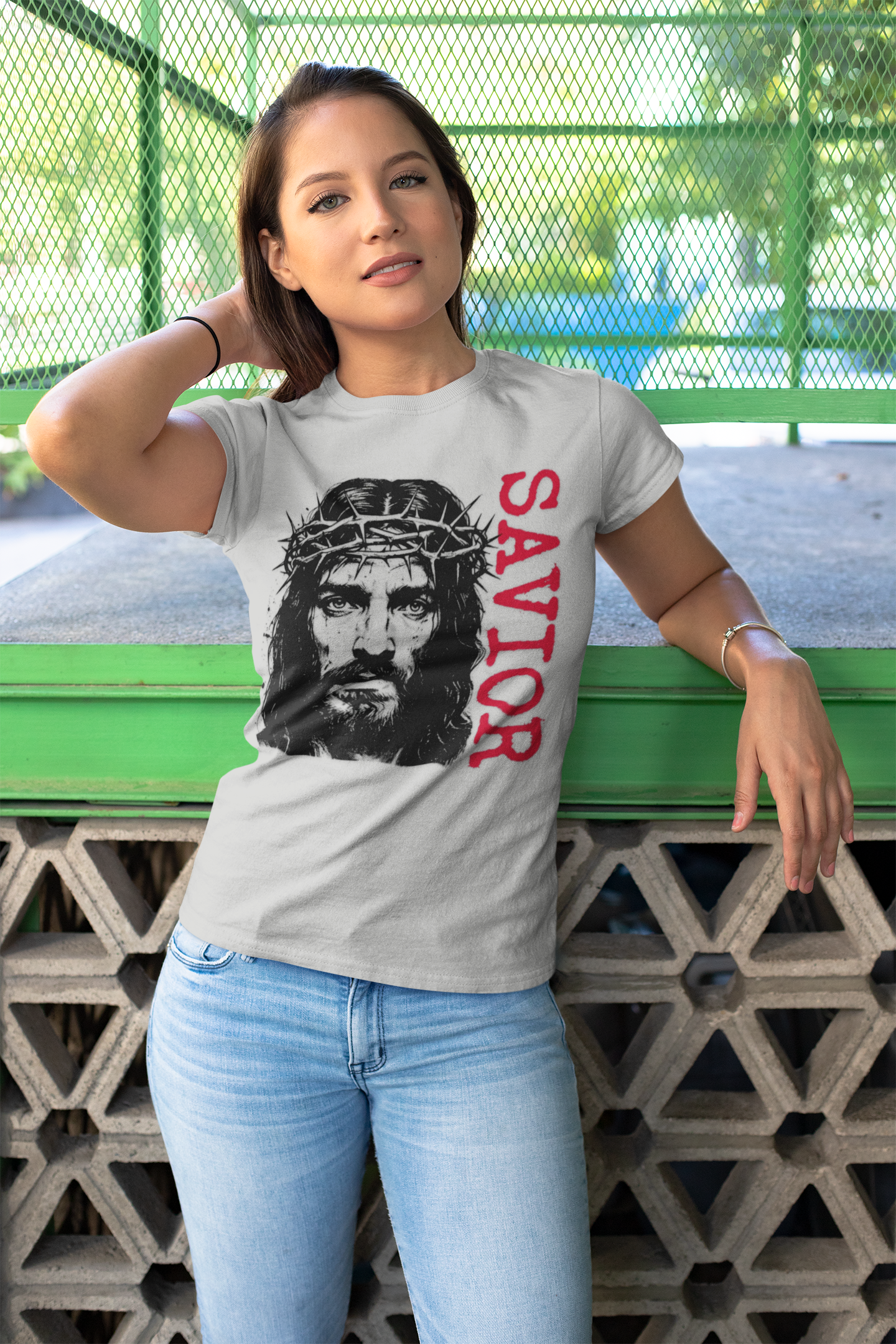 Savior Jesus Portrait - T Shirt