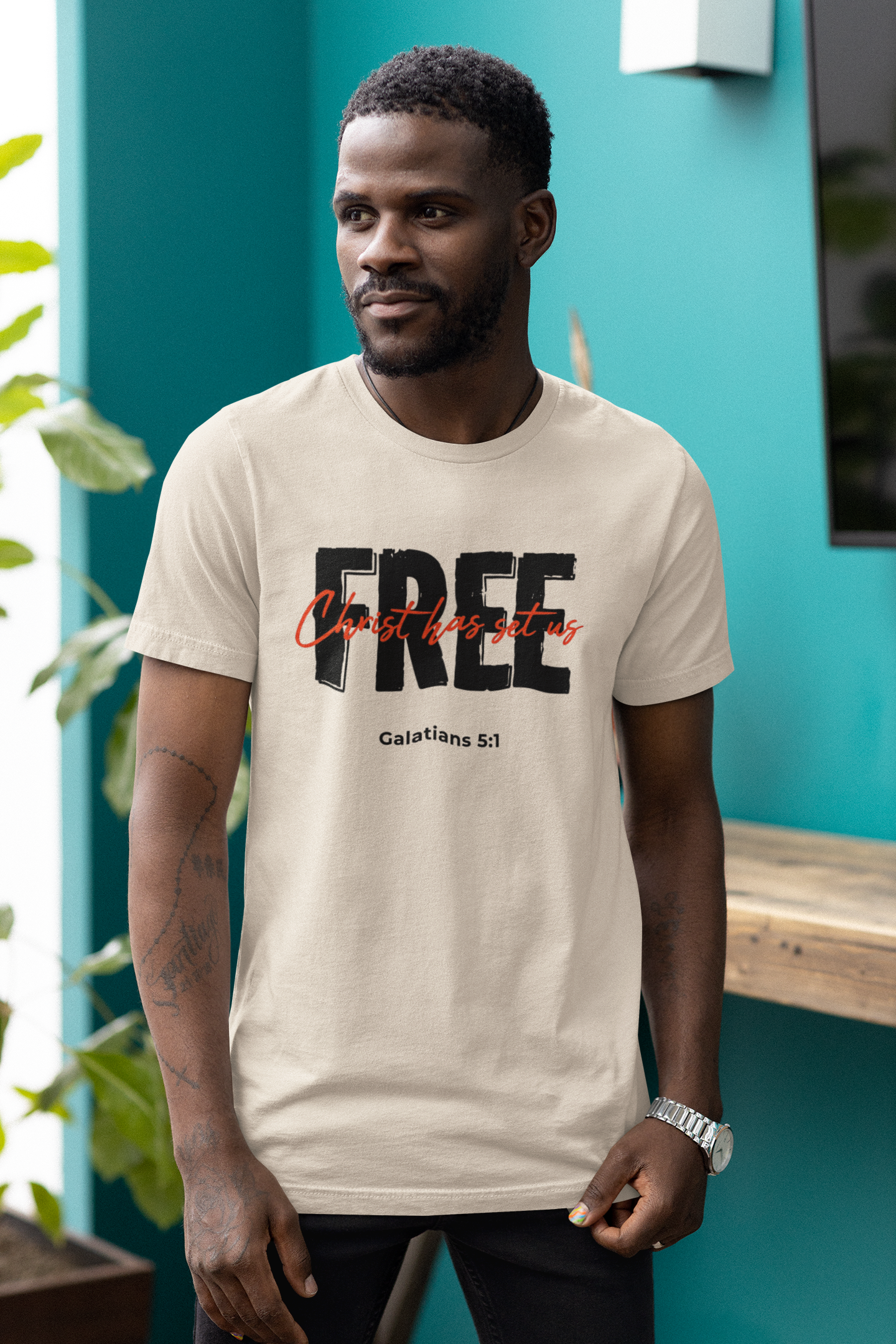 Christ Has Set Us FREE Galatians 5:1 T‑Shirt