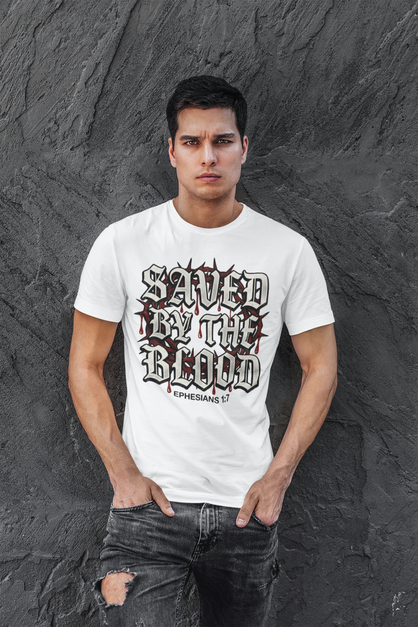 Saved by the Blood Ephesians 1:7 T Shirt