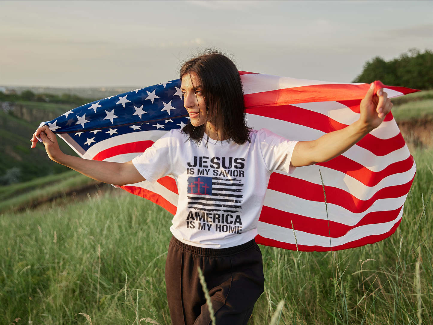 Jesus Is My Savior America Is My Home T-Shirt