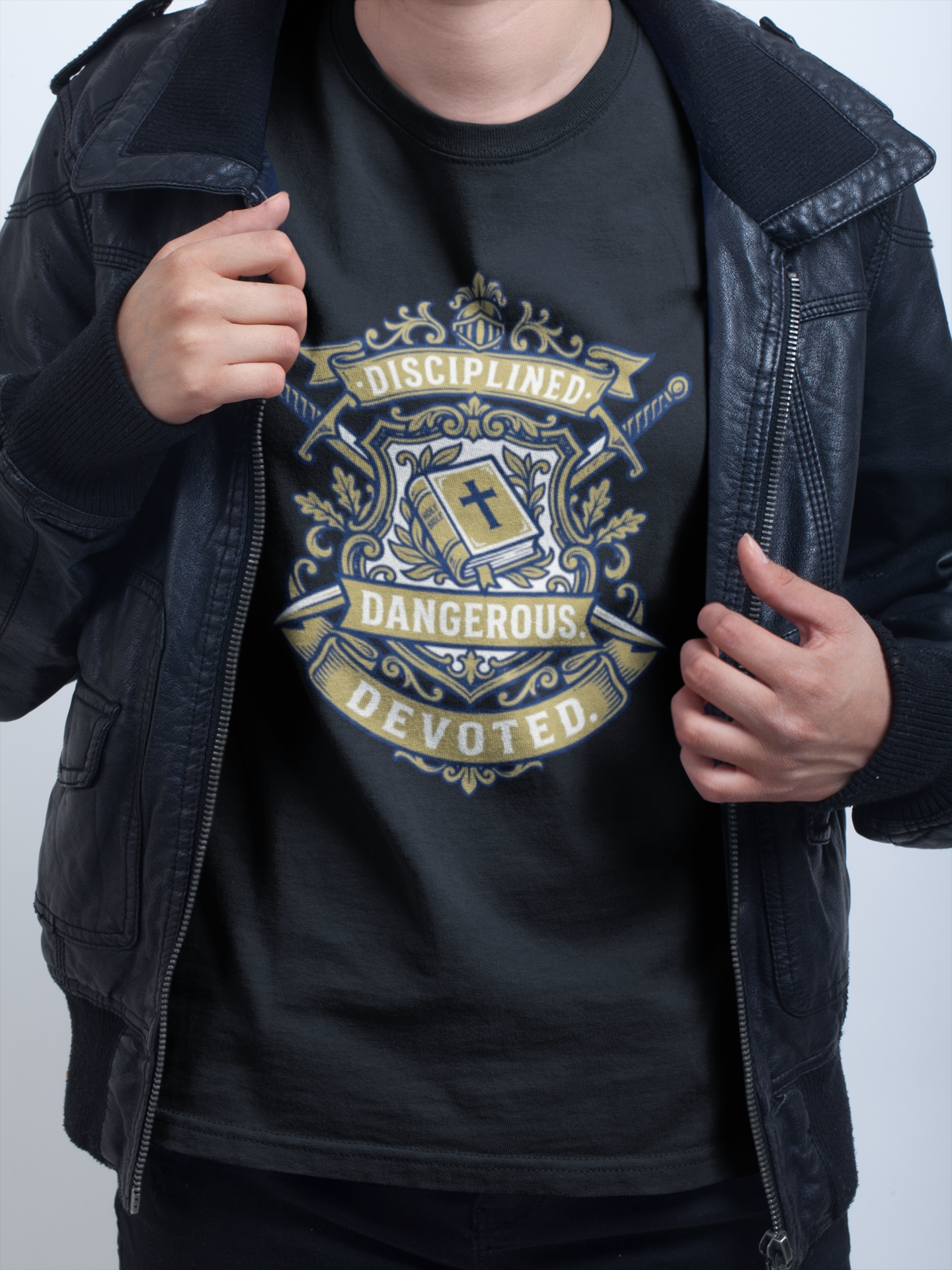 Disciplined Dangerous Devoted Crest T-Shirt