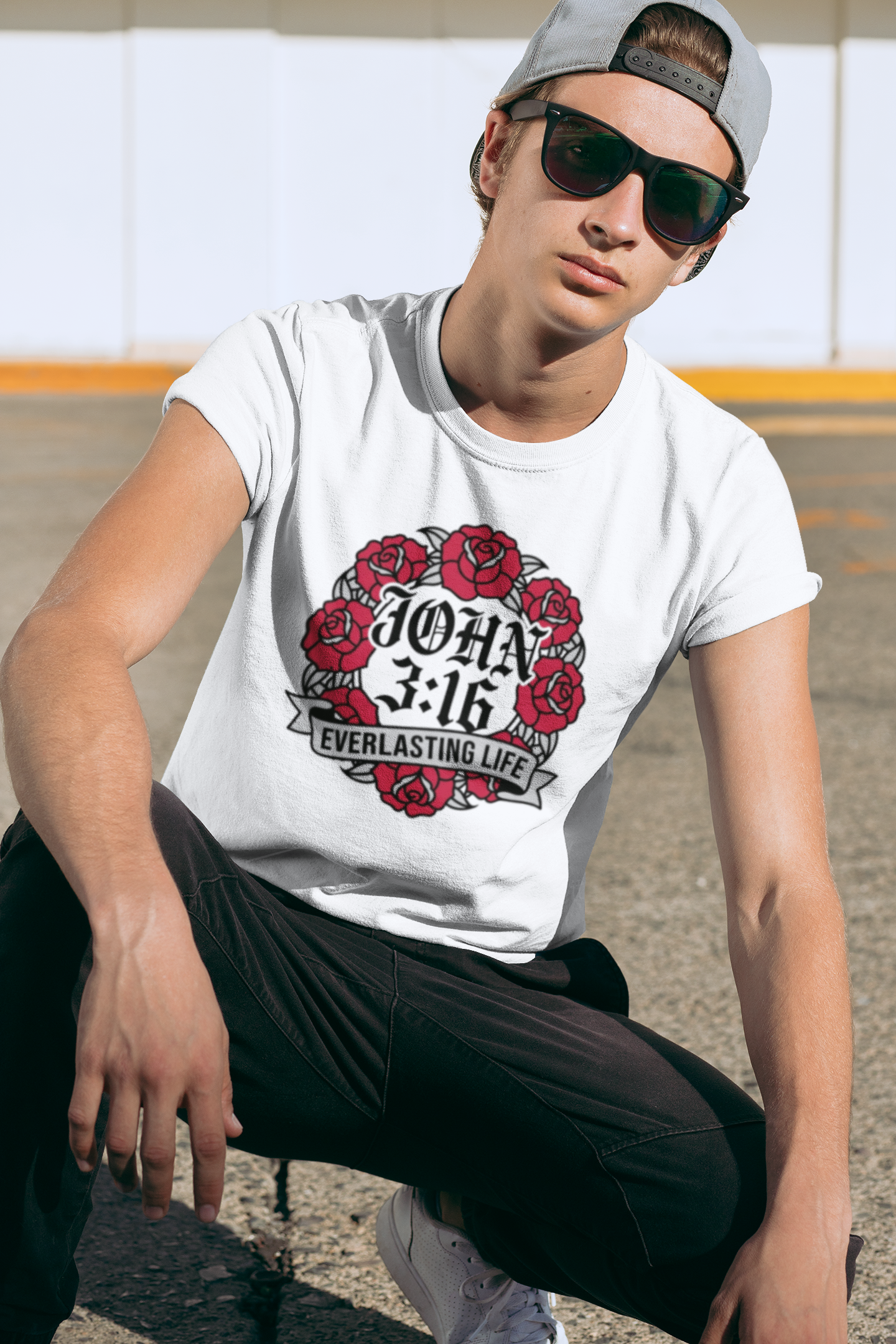 John 3:16 Rose T-Shirt