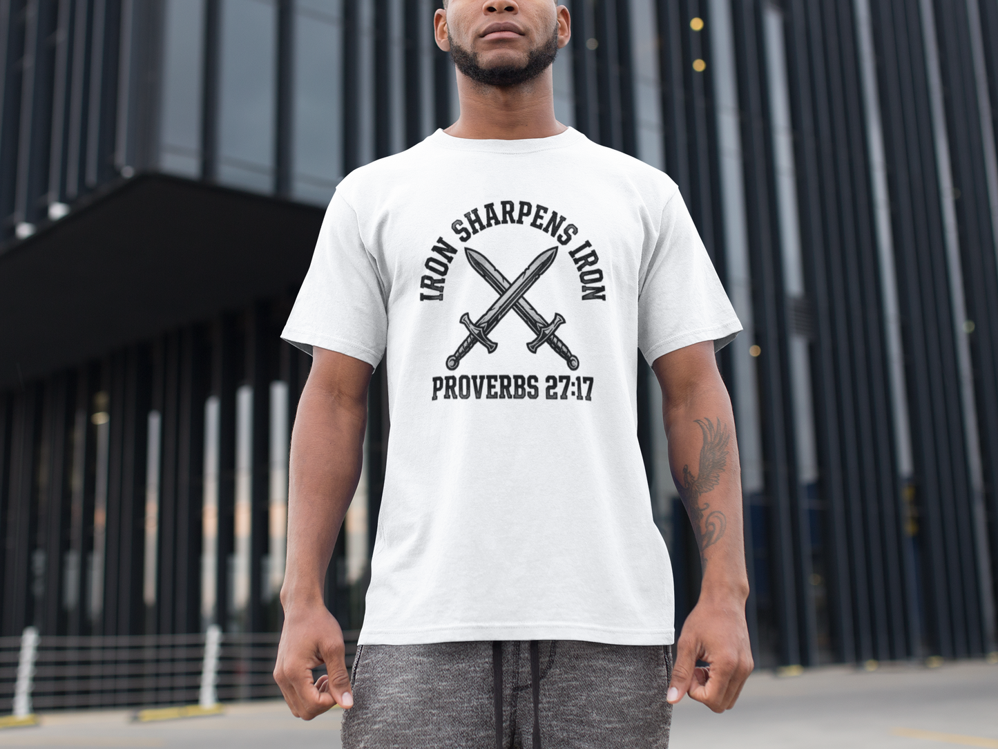 Iron Sharpens Iron Proverbs 27:17 T‑Shirt