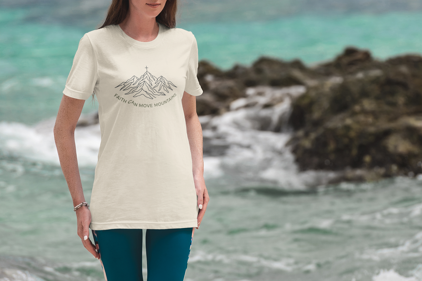 Faith Can Move Mountains Matthew 17:20 T-Shirt