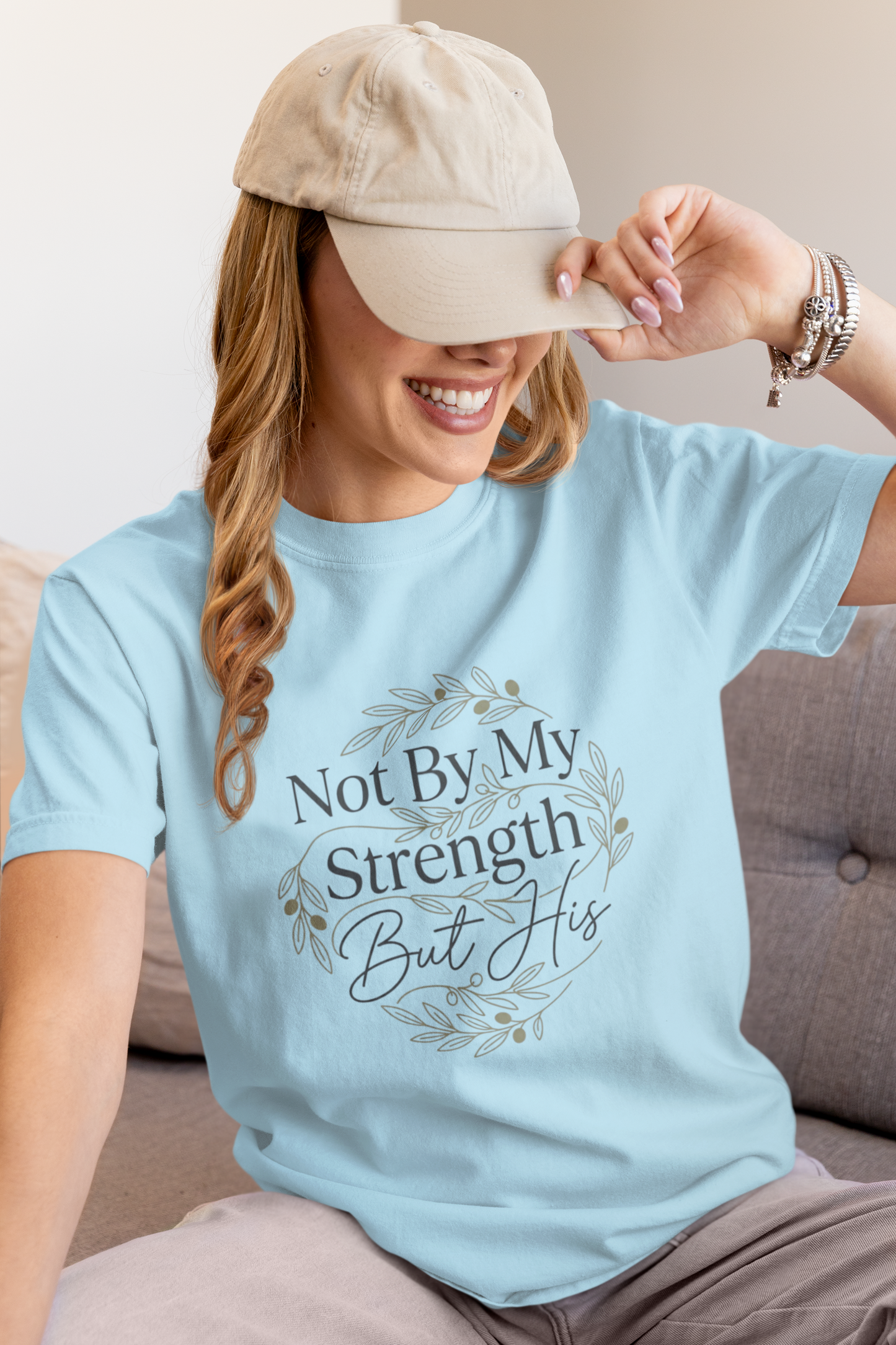 Not By My Strength But His Zechariah 4:6 T-Shirt
