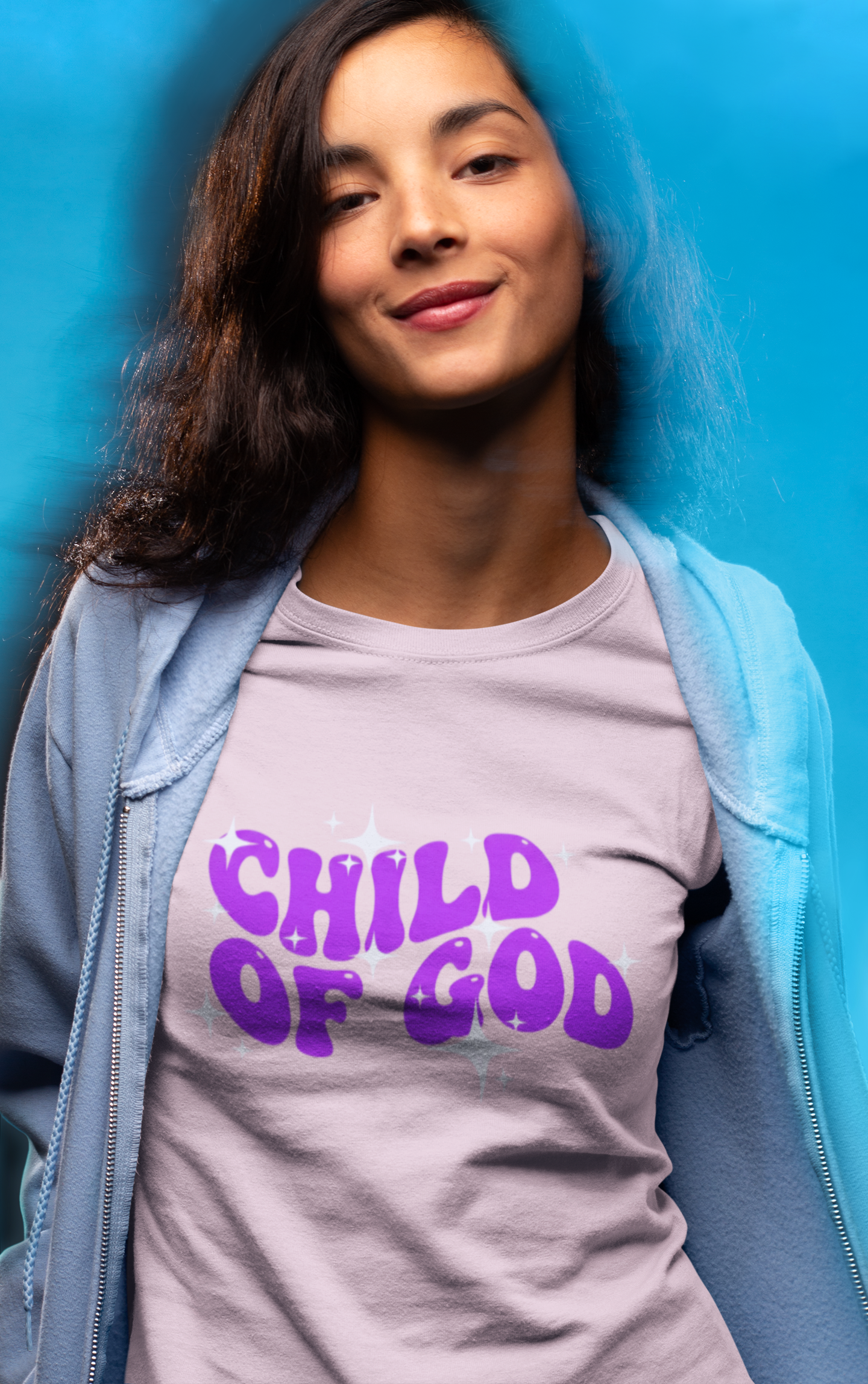 Child of God Retro Purple Faith T-Shirt
