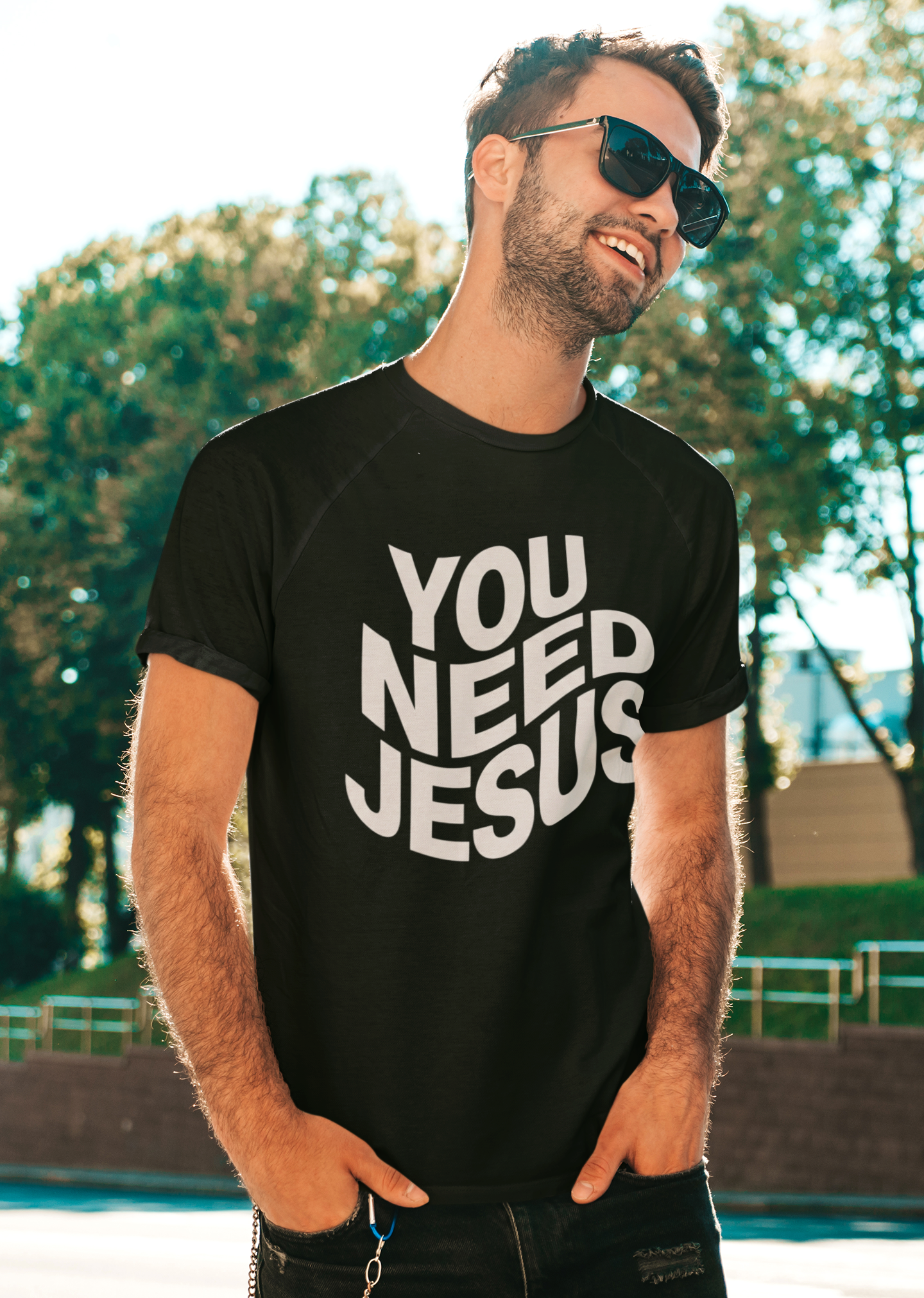 You Need Jesus Wavy T-Shirt