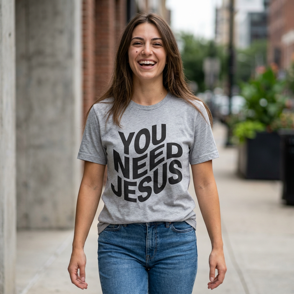 You Need Jesus Wavy T-Shirt