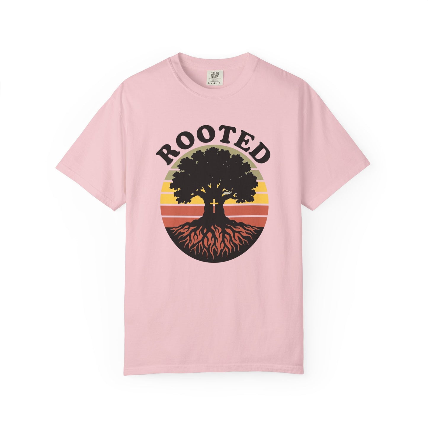 Rooted Tree Retro Sunset T-Shirt