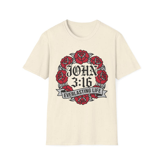 John 3:16 Rose T-Shirt