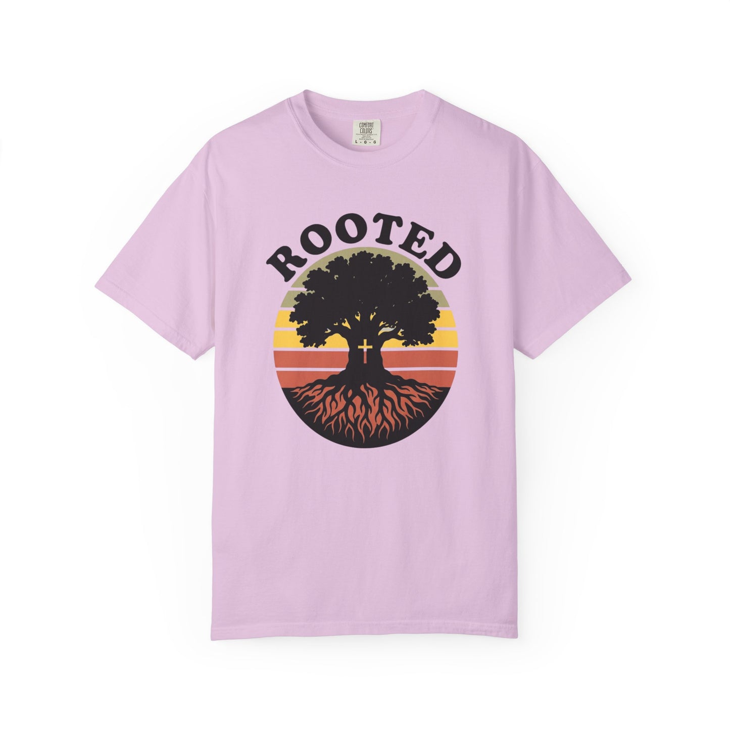 Rooted Tree Retro Sunset T-Shirt