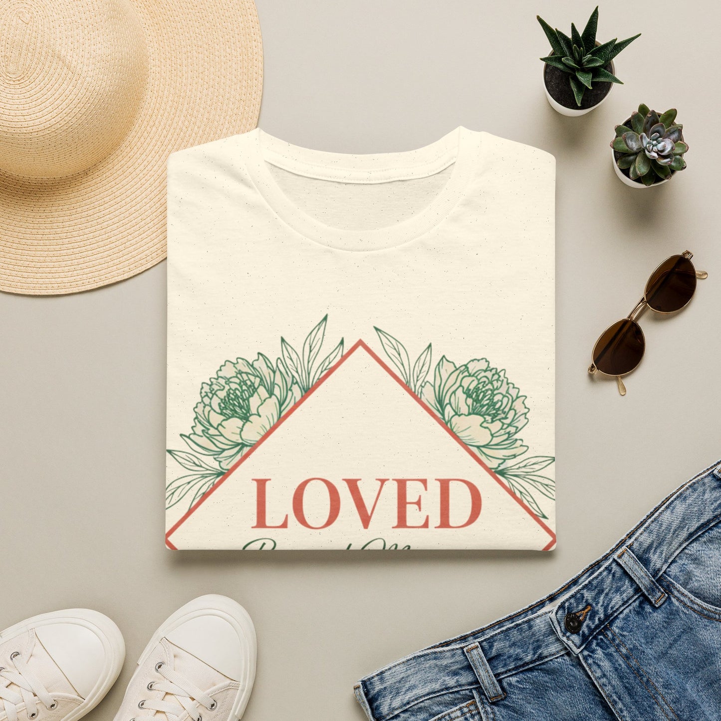 Loved Beyond Measure Floral T‑Shirt